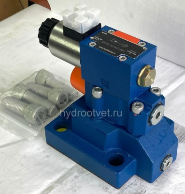 DBW30A2-5X/200CG24N9K4 - Предохранительный клапан Ду32 с давлением настройки до 200 бар, управление - X и Y - внутренние с разгрузкой A = закрыт с электроуправлением G24